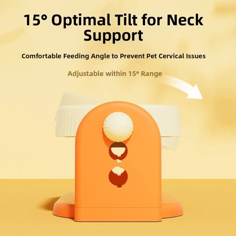 

Вращающаяся миска для домашних животных на высоких ножках, двойные миски, регулируемая высота, приподнятая миска для кормления домашних животных, устойчивый съемный дозатор корма для домашних животных