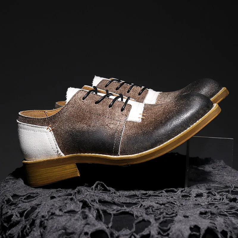 

Spring New Arrival British-style Distinctive Suede Casual Leather Shoes For Men, Niche Versatile Thick-soled Business-casua