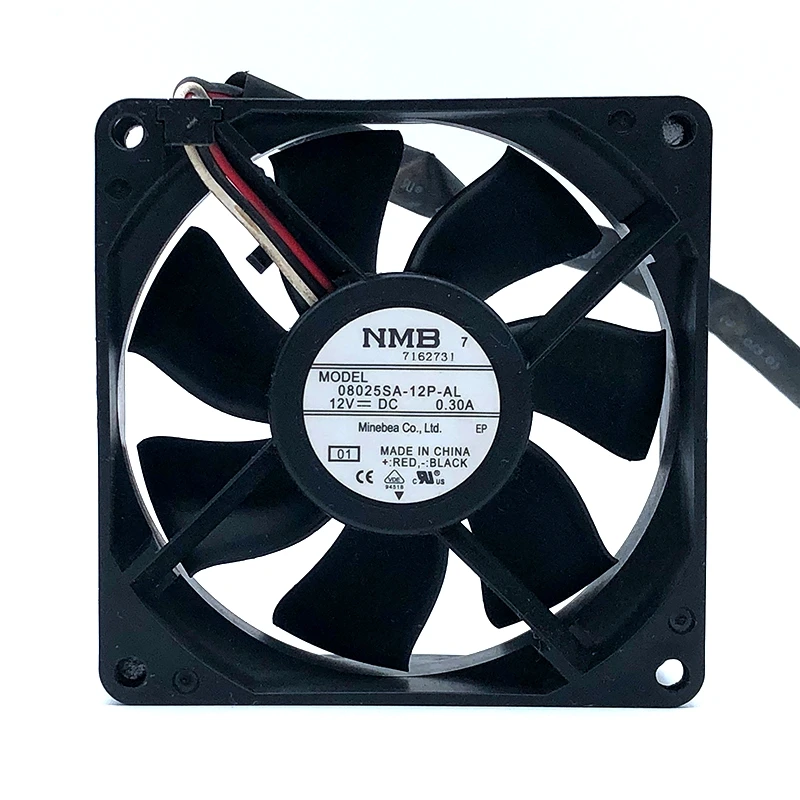 

08025SA-12P-AL NMB 8025 12V 8CM 80mm Cooling Fan for Projector,Dual Ball Bearing