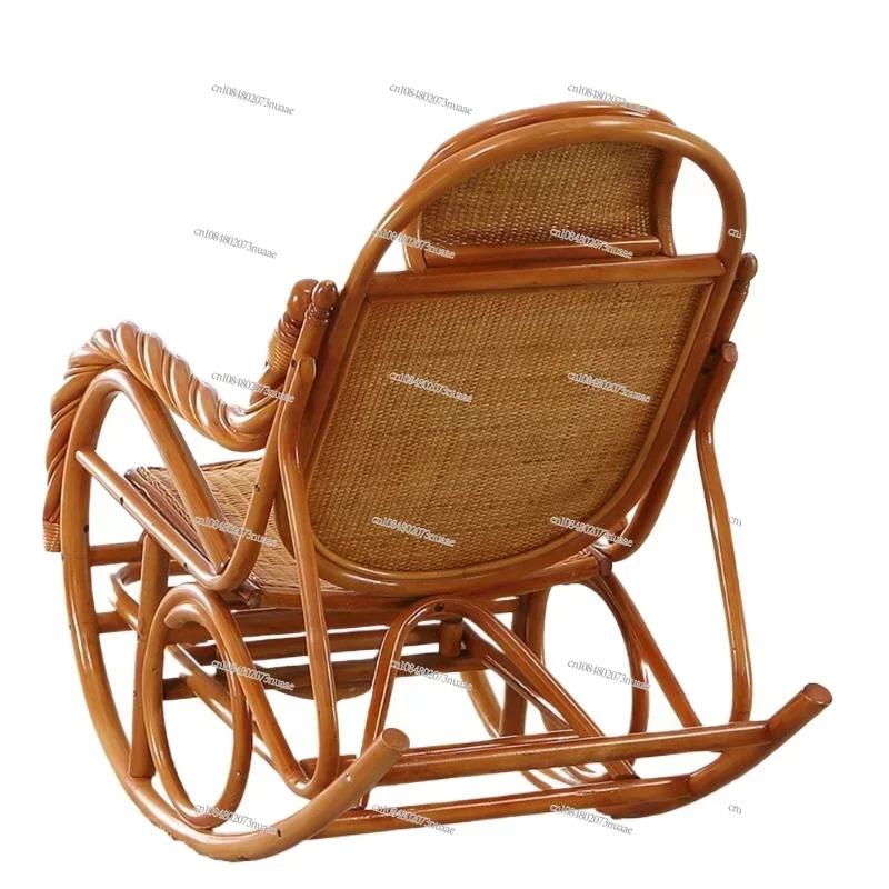 Vine Chair, Rocking Chair, Rattan Weaving Rocking Leisure Chair, Backrest  Afternoon Nap, Indoor Lazy Person