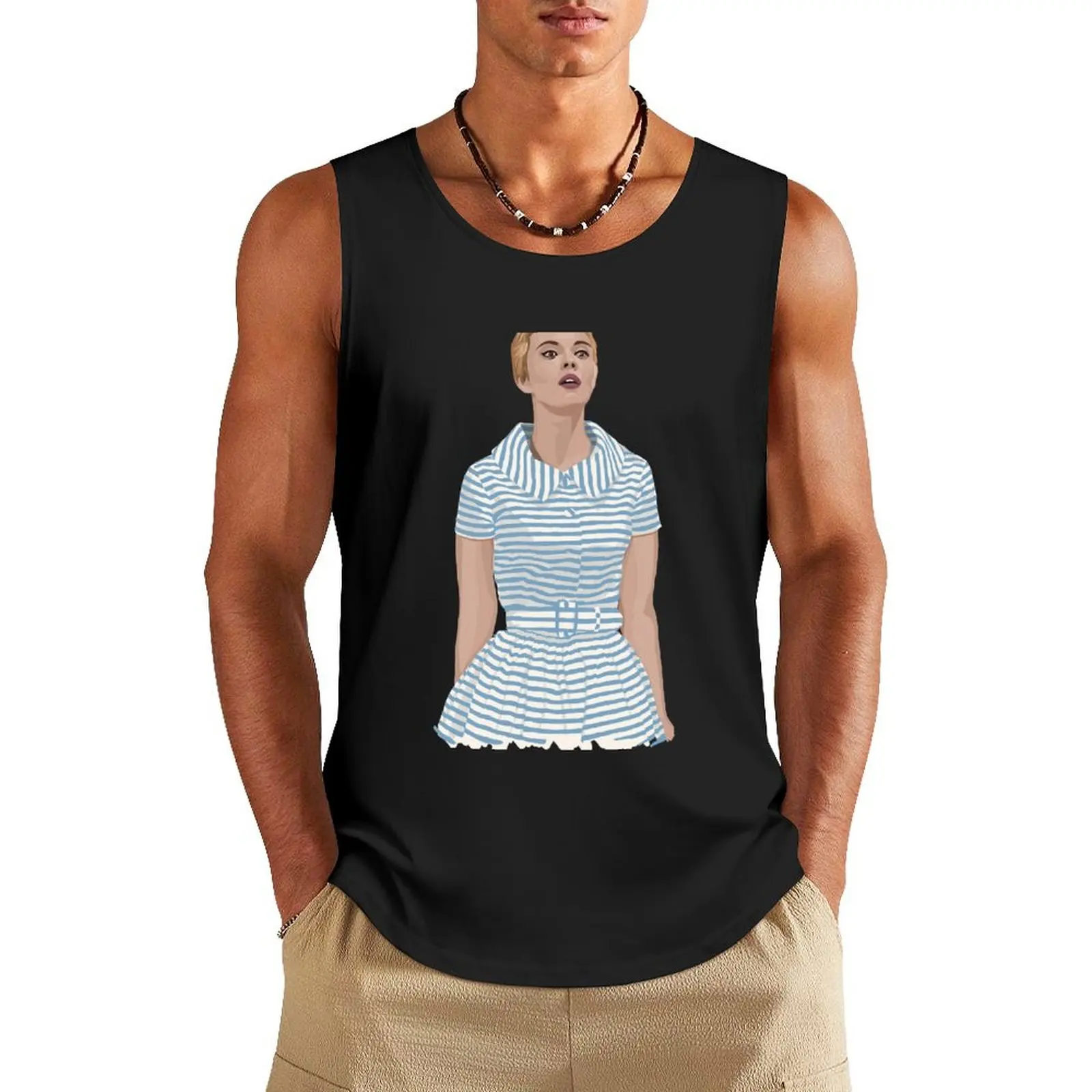 

Jean Seberg in Jean-Luc Godard's Breathless. Tank Top bodybuilding man sleeveless tshirts for men