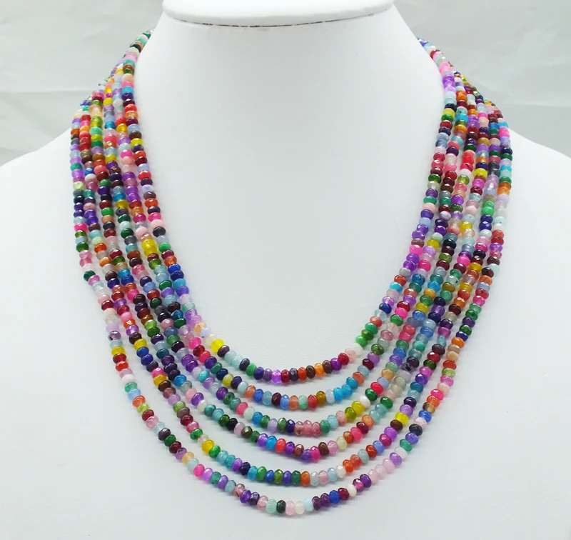 Classic Brazil semi-precious stone necklace 18-23