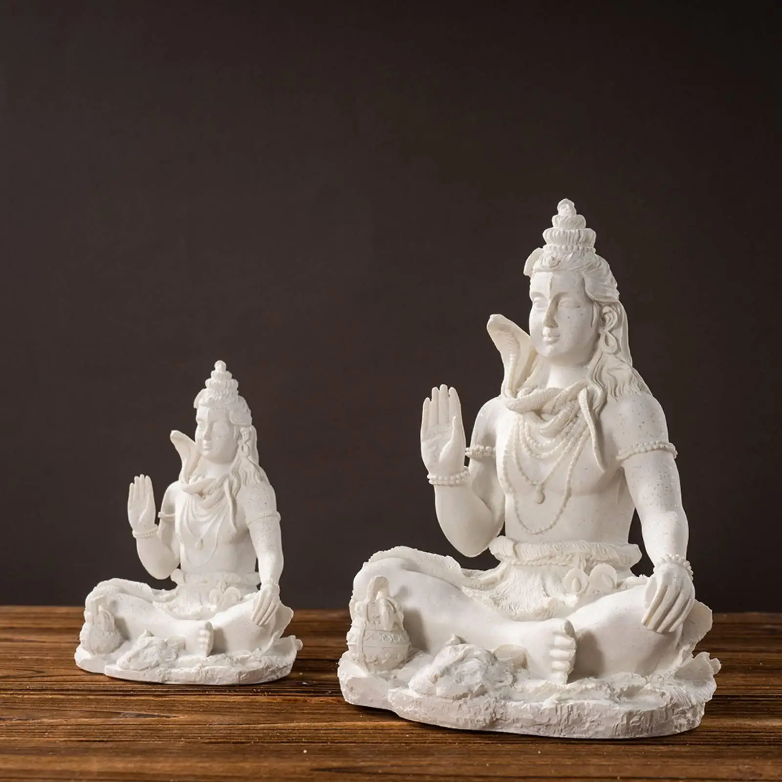 Figurine Meditating Statue with Handcrafted Look Hindu Idol for Meditation view 6