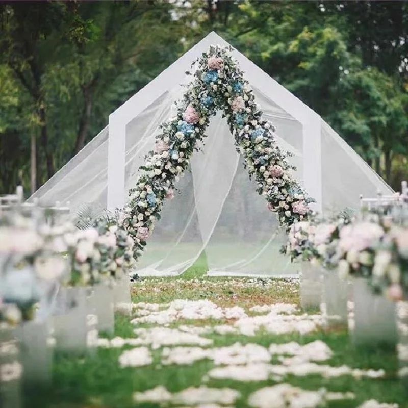 Wedding Arch Wrought Iron Triangle Arch Wedding Decoration Flower Stand Party Backdrop Geometric Arch Stage Decoration