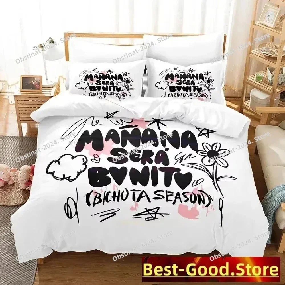 3D Karol G Manana Sera Bonito Bichota Bedding Set Printed single Comforter Duvet Cover Pillow Case 3 Pieces Sets Kids Adult Size