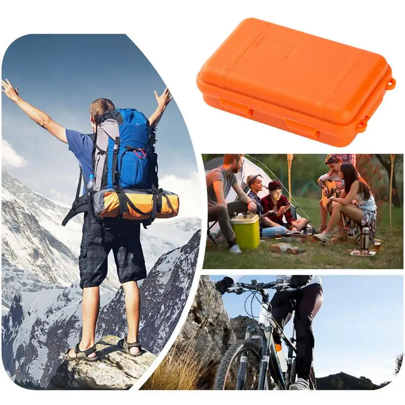 Survival Gear Storage Box Waterproof Outdoor Item Storage Box Anti-pressure Camping Tool Sealed Suitcase Large Size Shockproof