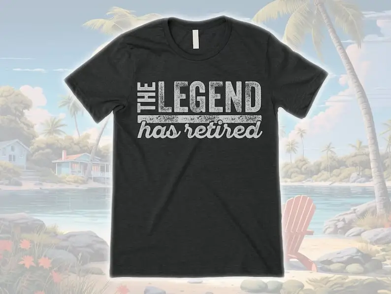 The Legend Has Retired T Shirt Funny Retirement s Cool Softstyle