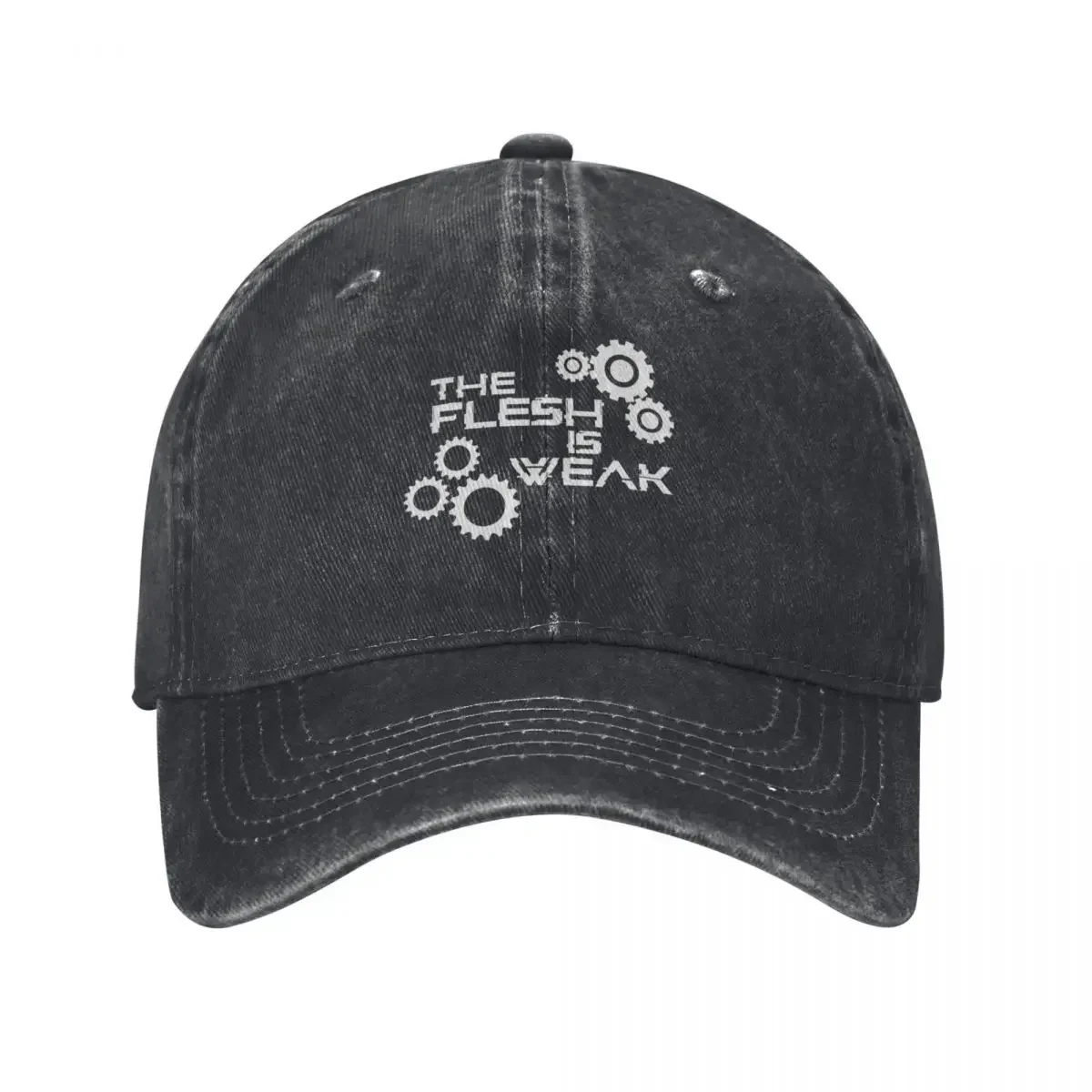 The Flesh Is Weak Admech Print Baseball Cap Visor Hat Beach Ball Cap men's big size hat For Women 2025 Men's