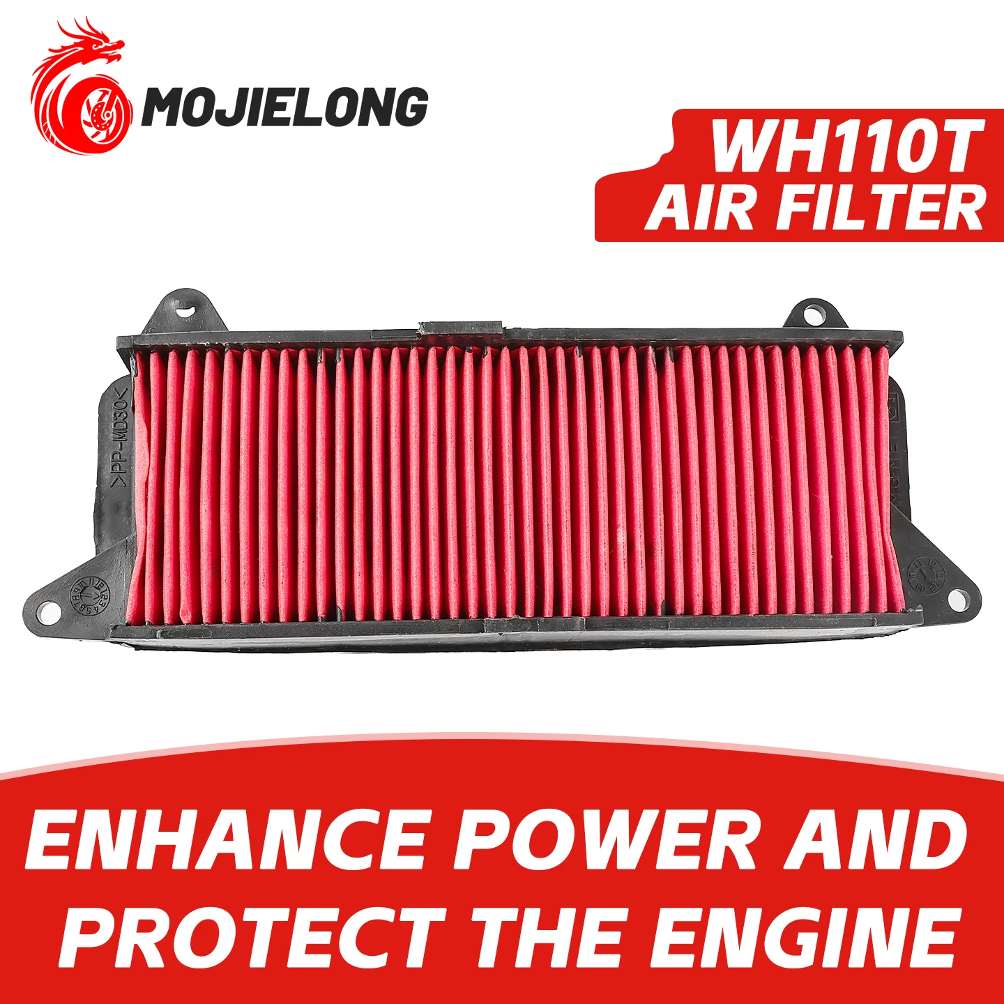 

Motorcycle accessory air filter, suitable for the Xinjiayu WH110T-A-8 type air filter, universal filter