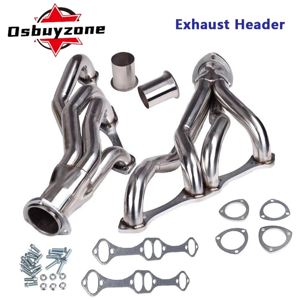 Steel Exhaust Manifold Headers  for Chevy Small Block SB V8 265, 267, 283, 302, 305, 307, 327, 350 & 400 V8 Engine