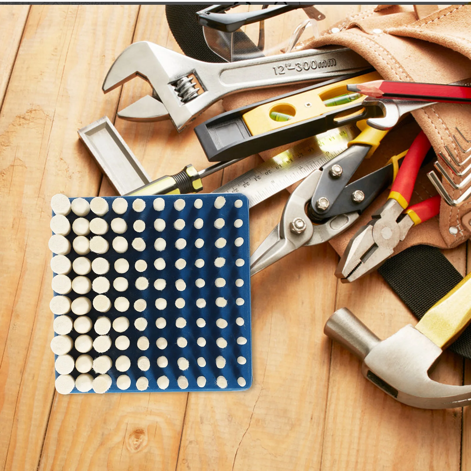 

100 Pcs Wool Polishing Heads Felt Buffing Wheels Grinding Bits Rotary Tool Watch Jewelry S Discs Wool Grinding Heads