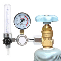 Argon CO2 Mig Tig Flow Meter Regulator Pressure Gauge Welder Parts Argon CO2 Flow Meter Regulator Welding Regulator Replacement