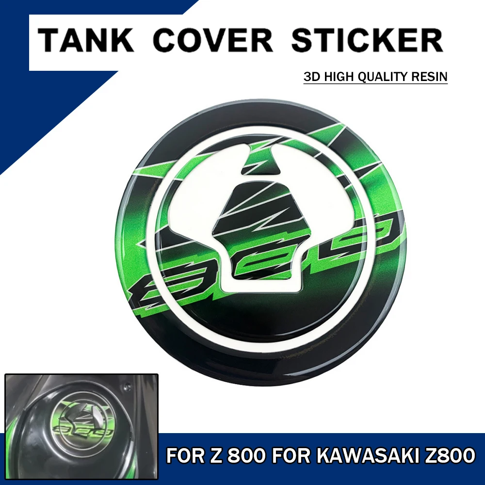 

3D Motorcycle Fuel Tank Cover Cap Stickers For Kawasaki Z800 For Ninja ZX6R ZX10R Z1000 Oil Lid Protect Decals For Concours 1400