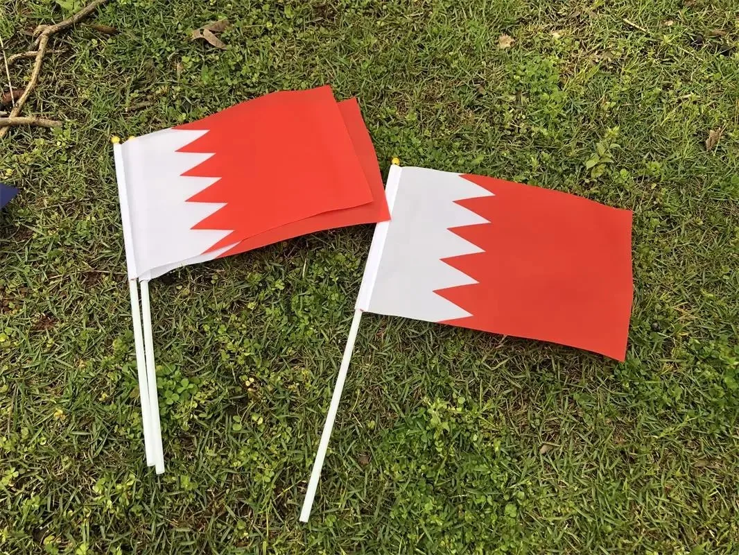 14*21cm Bahrain Hand Flag, Bahrainese National Flag World Countries Decor Gifts Small Hand Held Waving Flag