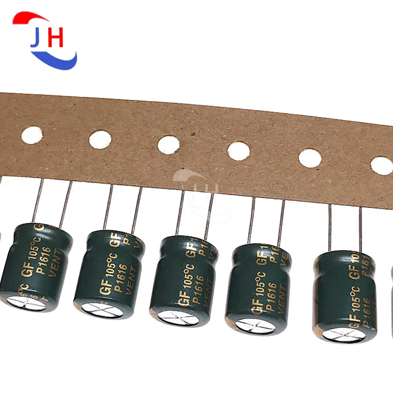 10PCS Aluminum Electrolytic Capacitor 25v470uf 10*12.5 GF High Frequency Low Resistance Long life 5mm Pin Distance 25V 470UF