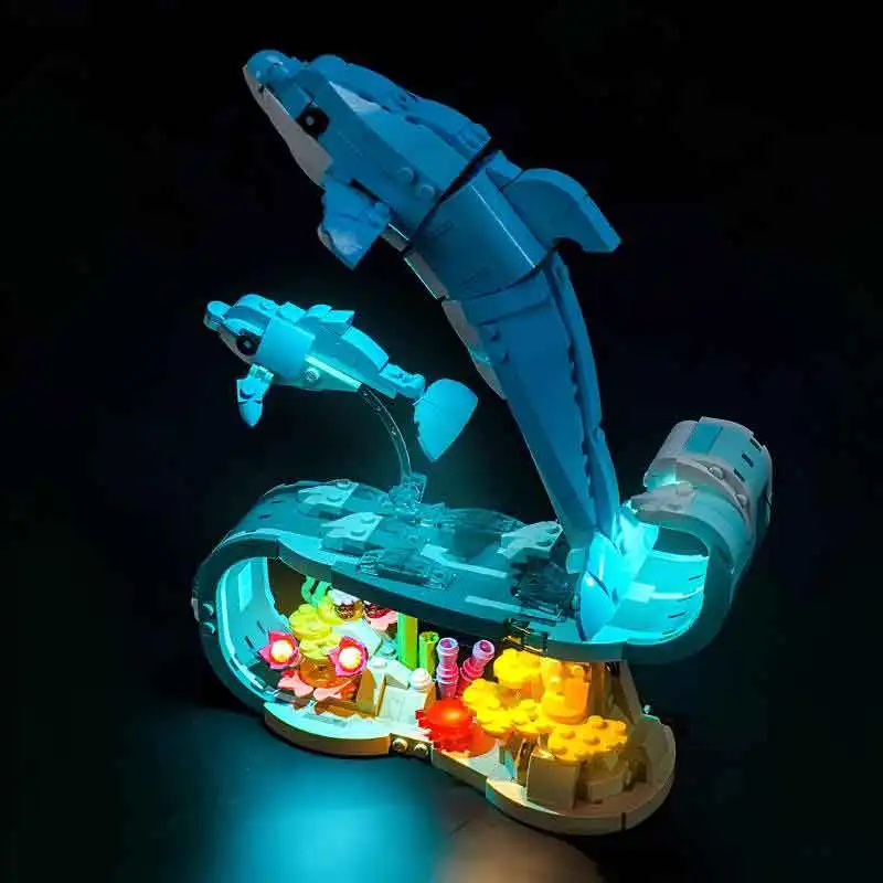 High-End Led Light Kit For Lego 31385 Beautiful Dolphins (Only Led Light,Without Blocks Model) Precision Design for Perfect Fit