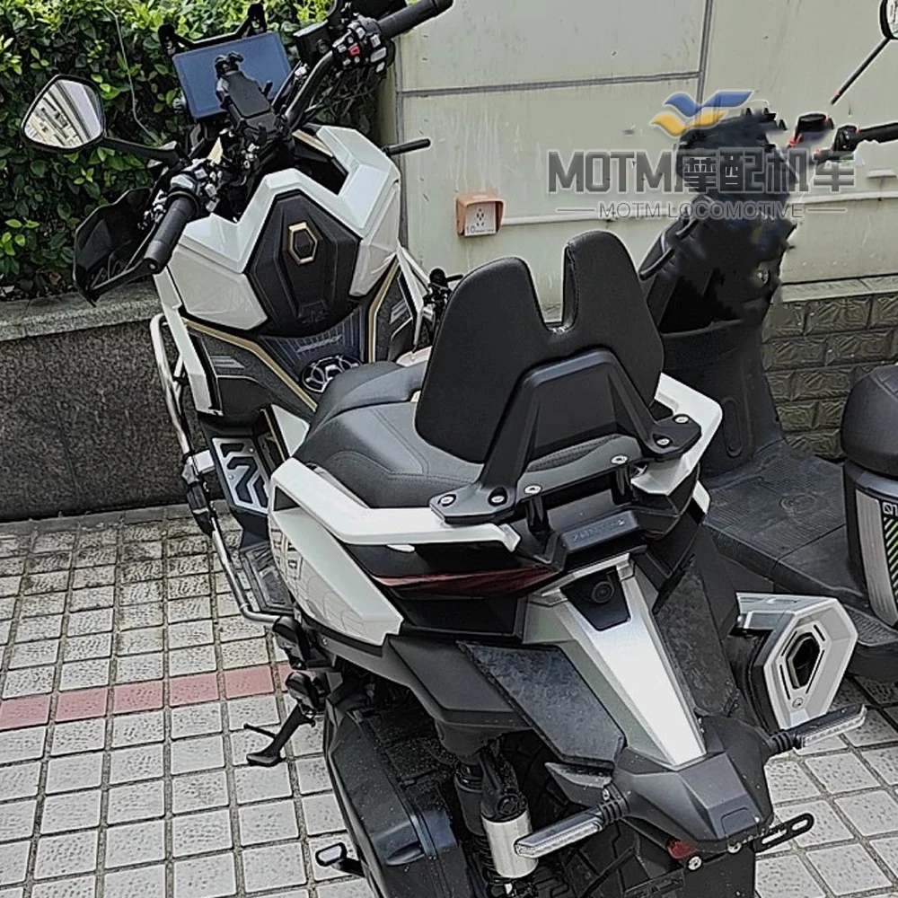 FOR ZONTES368G Motorcycle Passenger Rear Backrest Sponge Microfiber Ergonomic Rear Seat Lumbar Backrest