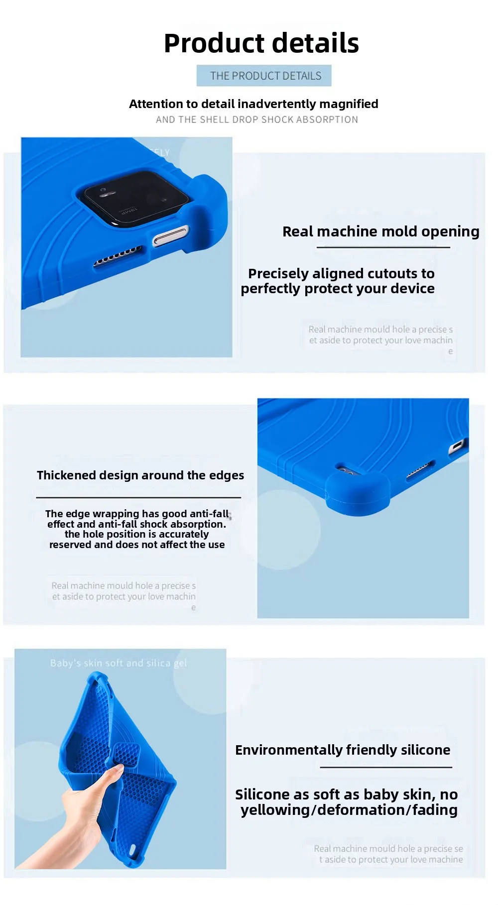 Stoßfeste TPU-Hülle für Xiaomi Pad 7/7 Pro 11.2, Vollständiger Schutz mit Ständer, Mehrere Farben – Detail 6