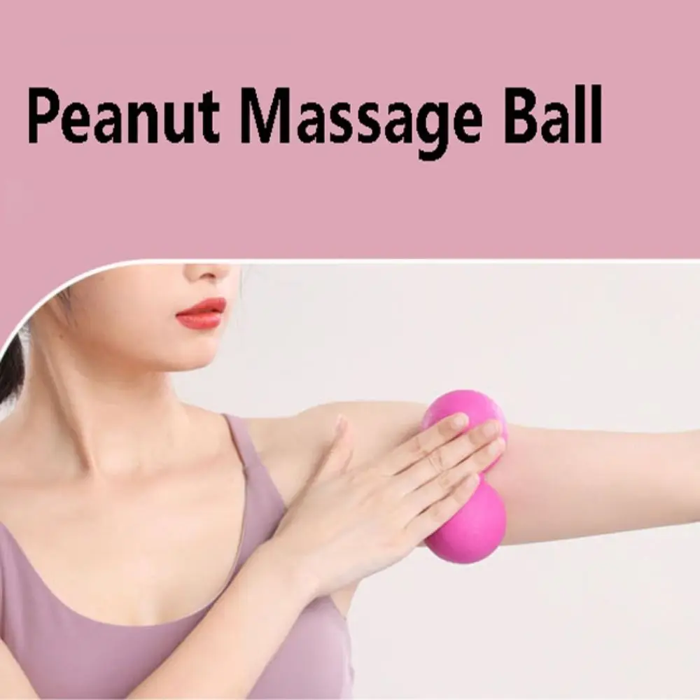 1PC Exercise Relaxing Peanut Massage Ball Deep Tissue Massage Physical Therapy Rehabilitation Ball Back Neck Fascia Ball Fitness