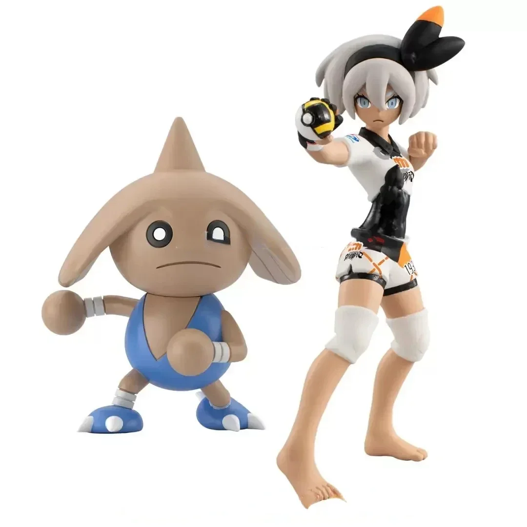 Bandai Original Scale World POKEMON Galar Region Bea Hitmontop Allister Mimikyu Cursola Anime Figures Toys for Kids Gift