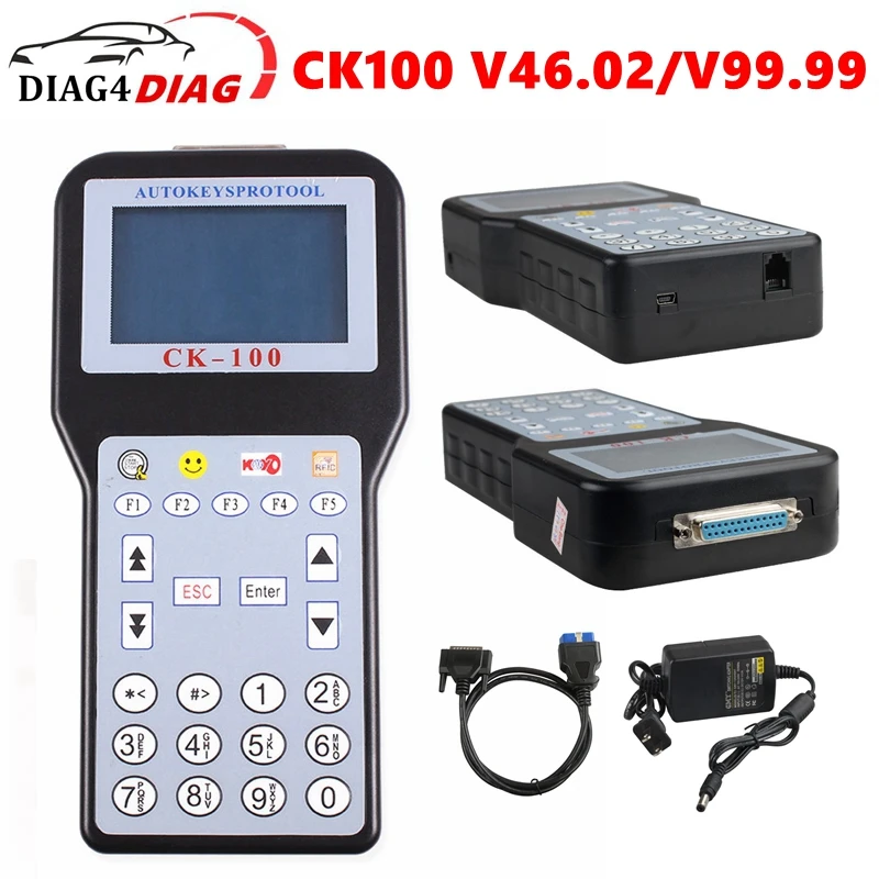 

CK100 V46.02 V99.99 CK-100 Auto Key Programmer with 1024 Tokens Support Multi-language Transponder Update Of SBB Car Key Maker