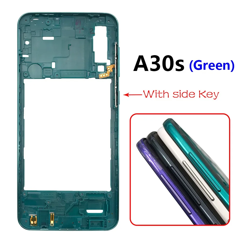 New For Samsung A20S A30S A50S A70S Middle Frame Housing Frame Panel Rear Housing Case Panel Replacement Part