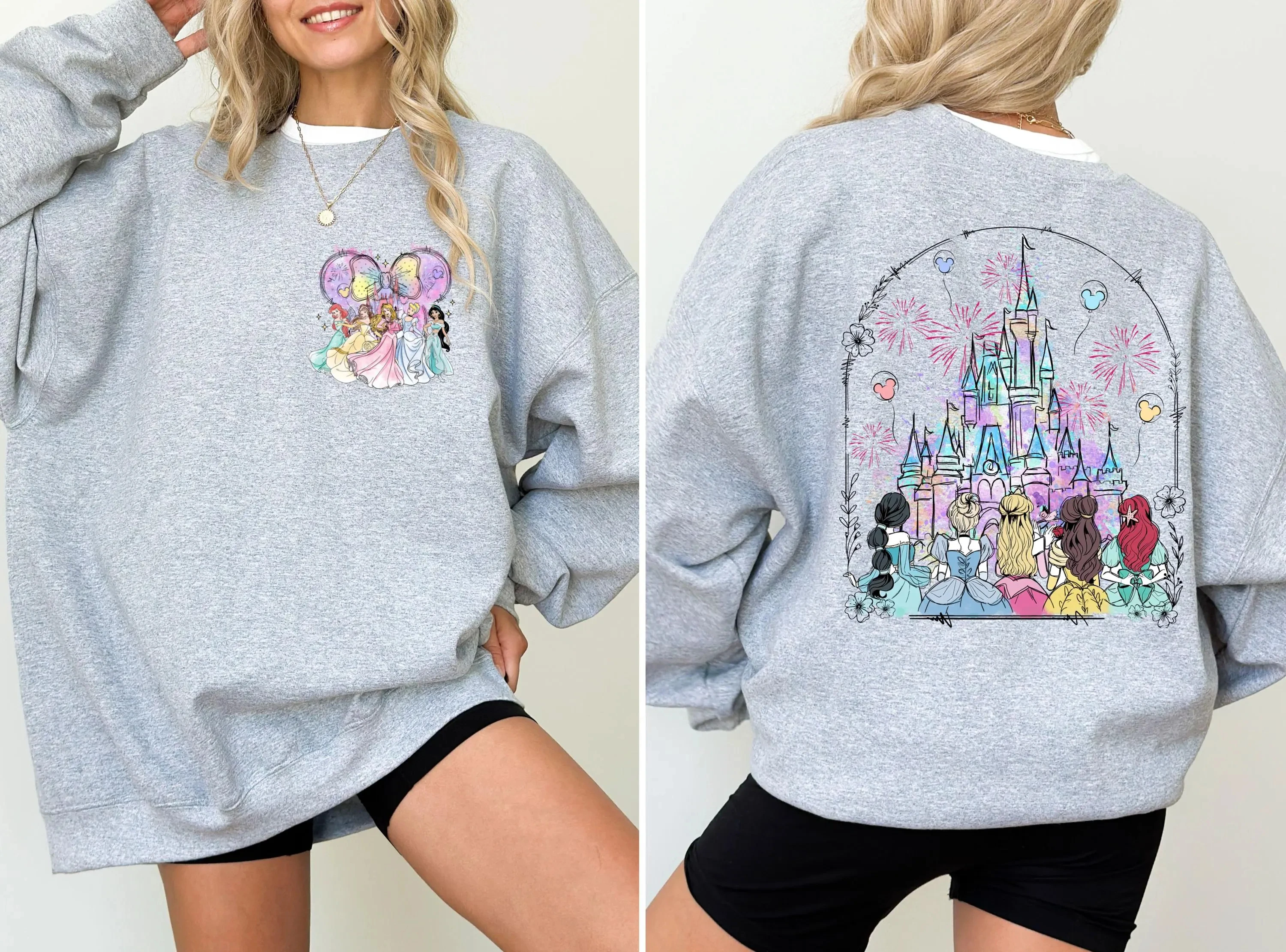 

Disney Castle Disneyland Castle Sweatshirt, Disneyworld Vacation Hoodie, Disneyland Princess Sweatshirt, Gift For Girls