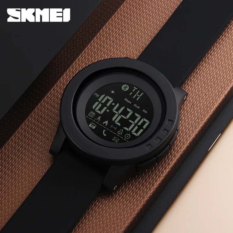 Skmei Multi-Function Bluetooth Smart Step Counting Electronic Watch Call Reminder Support IOS Android Sports Electronic Watch