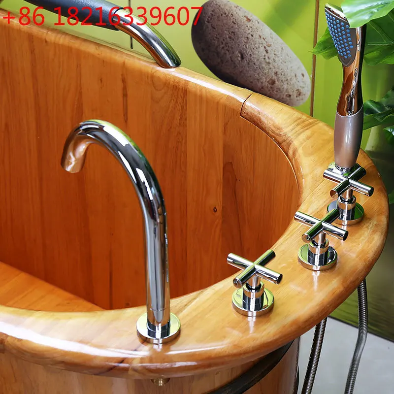 

Bucket Adult Bath Wooden Bucket Bath with Faucet Wooden Bucket