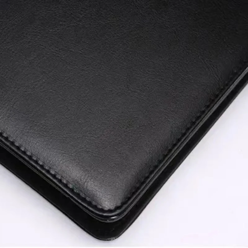 A4 PU Leather Business Padfolio Organizer Case Vintage Binder Business Manager Document Pads Office File Folder