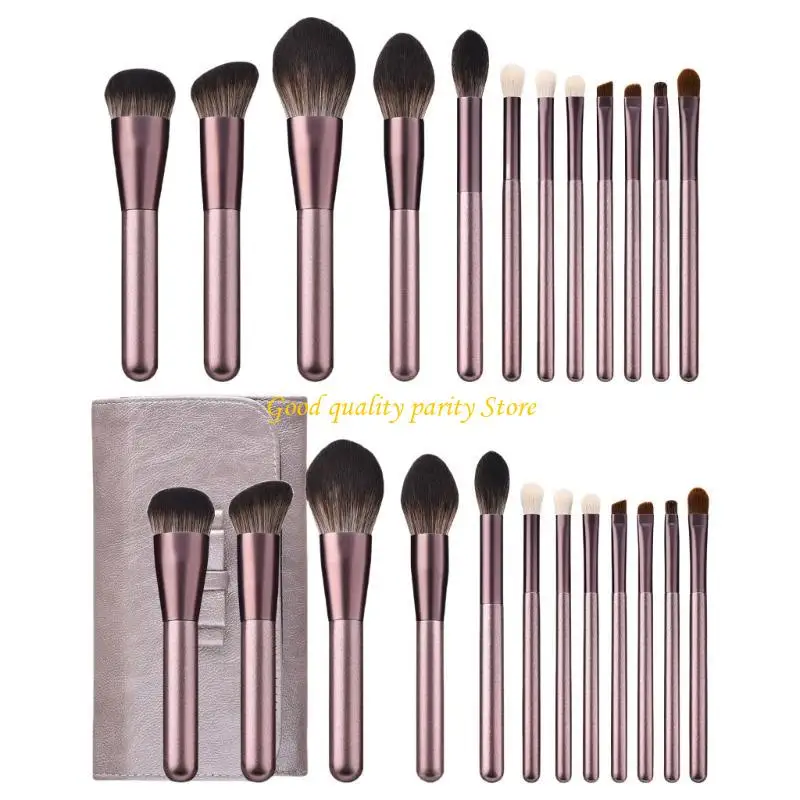 

M4YA 12 PCS COSMETIC CRASH SET с набором для хранения макияжа щетка для экипировки щетки для век базовые предметы щетки щетки