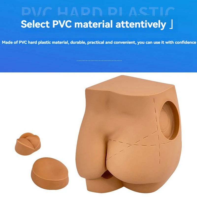 Hip Joint Injection Intramuscular Simulator, Modelo anatômico, Nádegas Care, Punção Ensino Recursos