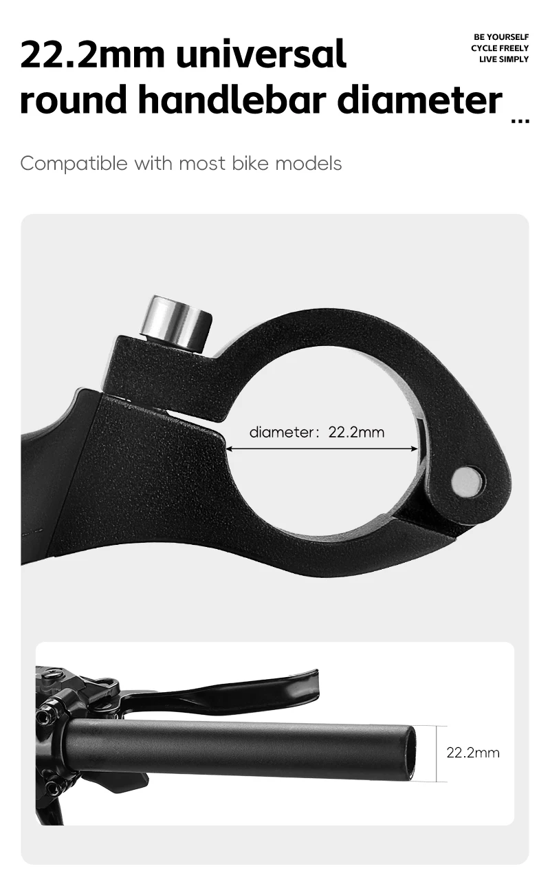WEST BIKING Mountainbike Lenkerendstücke Ergonomische Stoßdämpfende Rutschfeste Aluminium-Lenkererweiterung Langstrecken-Lenkerzubehör – Detail 9
