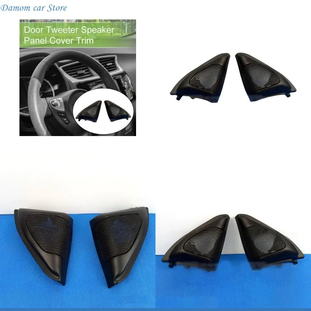 

A2UC Enhances Car Inner ABS Material Door Tweeters Triangle Speaker Cover Enclosure Panel Trim for Vehicle Easy Installation
