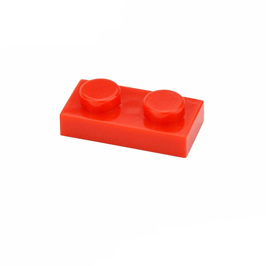 1x2 Punkte 100PCS Farbe Pädagogisches Kreative kompatibel 3023 Größe MOC Bausteine Dünne Zahlen Ziegel Spielzeug für Kinder