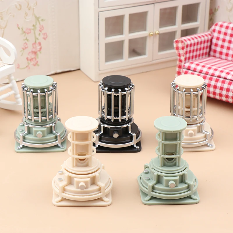 1PC Doll House Simulation Mini Electric Heater Model Can Be Lit Up For DIY Dolls House Bedroom Livingroom Scene Decor Kids Toys