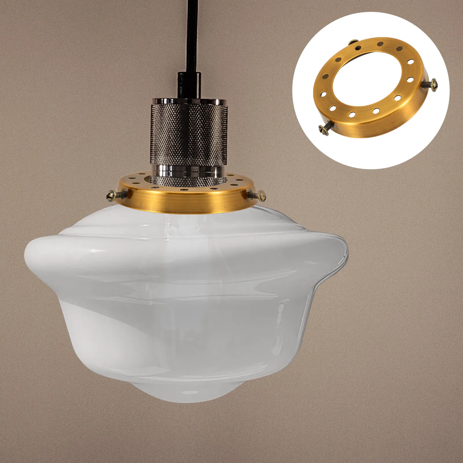 

Держатель для абажура в винтажном стиле, 3-кольцевое кольцо из цельного железа, переходник для абажура, запасные части для подвесных, настольных и напольных светильников