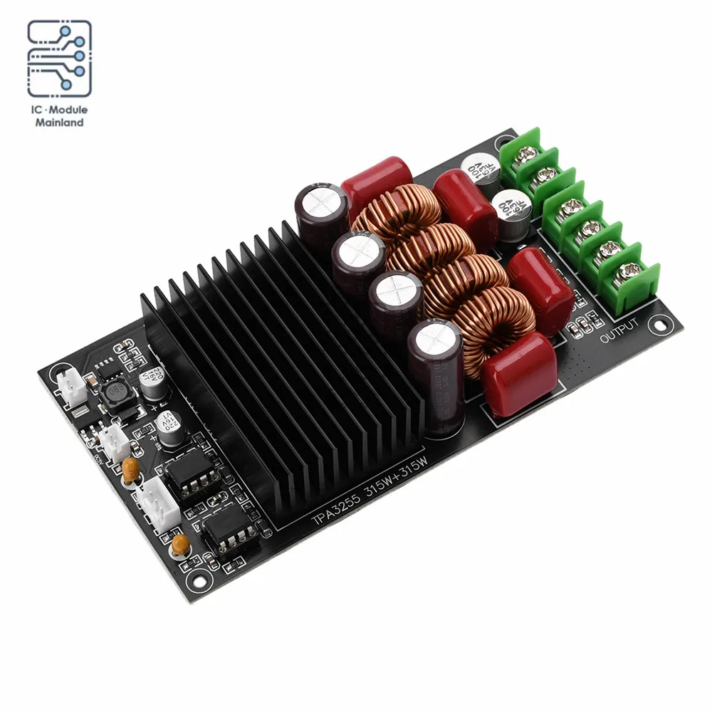 HiFi TPA3255 600W Audiophile HIFI Digital Amplifier Board High Power Amplifier 20Hz to 20KHz 2 Channel Stereo 2x300W Amplifier