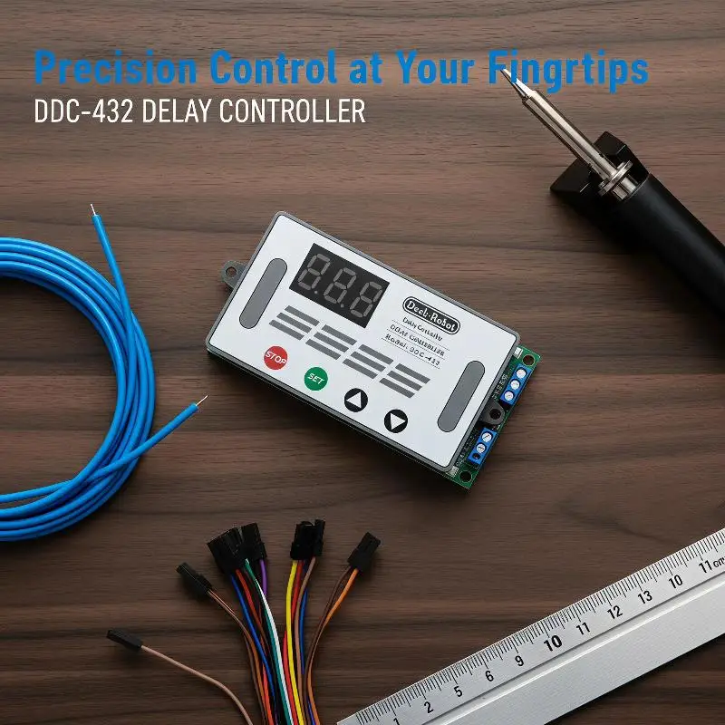 LED Dual MOS Time Delay Relay High Level Trigger 12V 24V DC 5V-30V With Digital Display Cycle Timer Delay Switch For Circuit