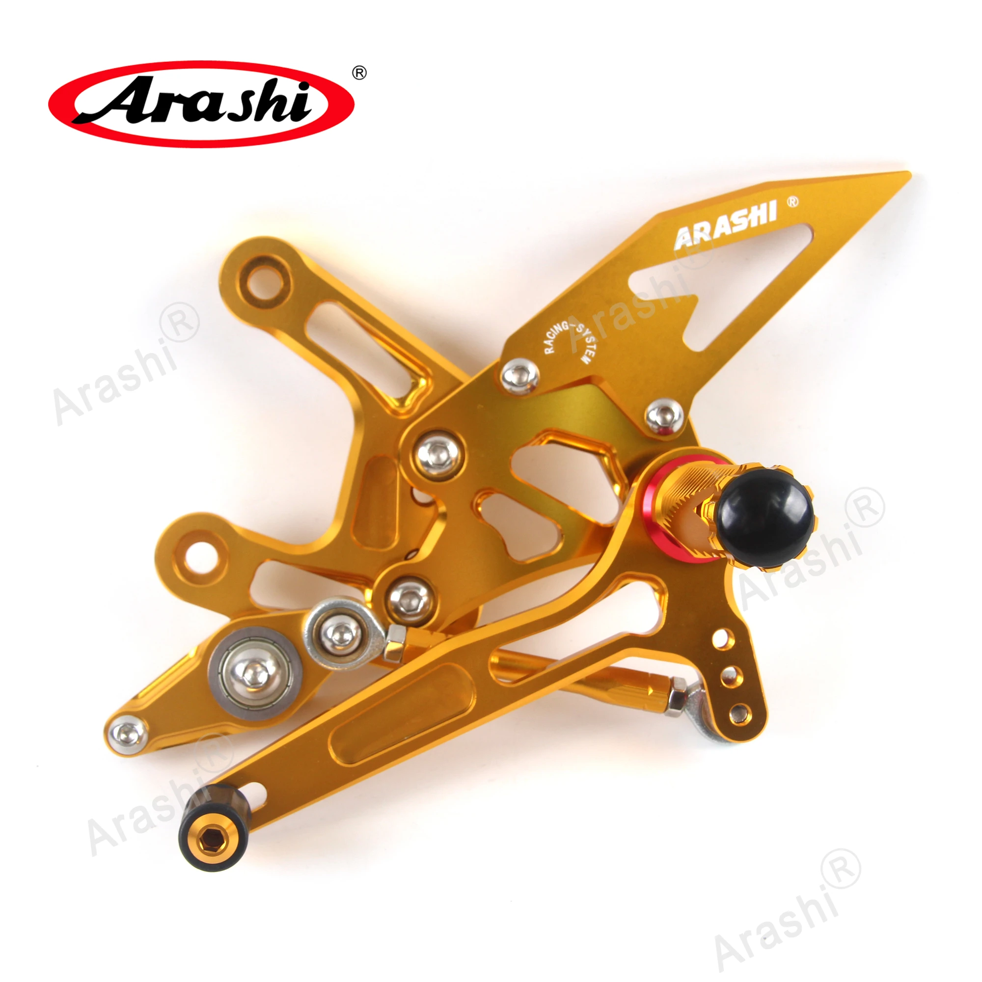 CNC Footrest Pedal Fit For ZX1000 2021-2023 Arashi Rider Rearset Racing GP Shift Peg For Kawasaki ZX10R ABS KRT 2023 2022 2021