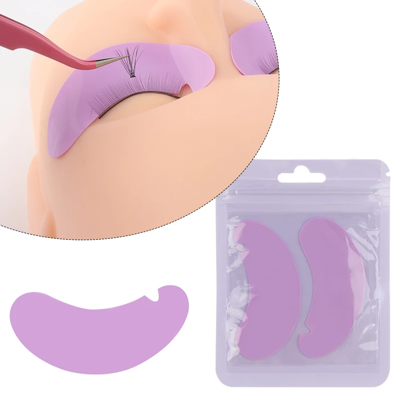 5pcs Soft Silicone Eyelash Perm Shields Reusable Lash Lift Pads Eyelash Isolation Eye Patches Eyelash Extension Makeup Supplies