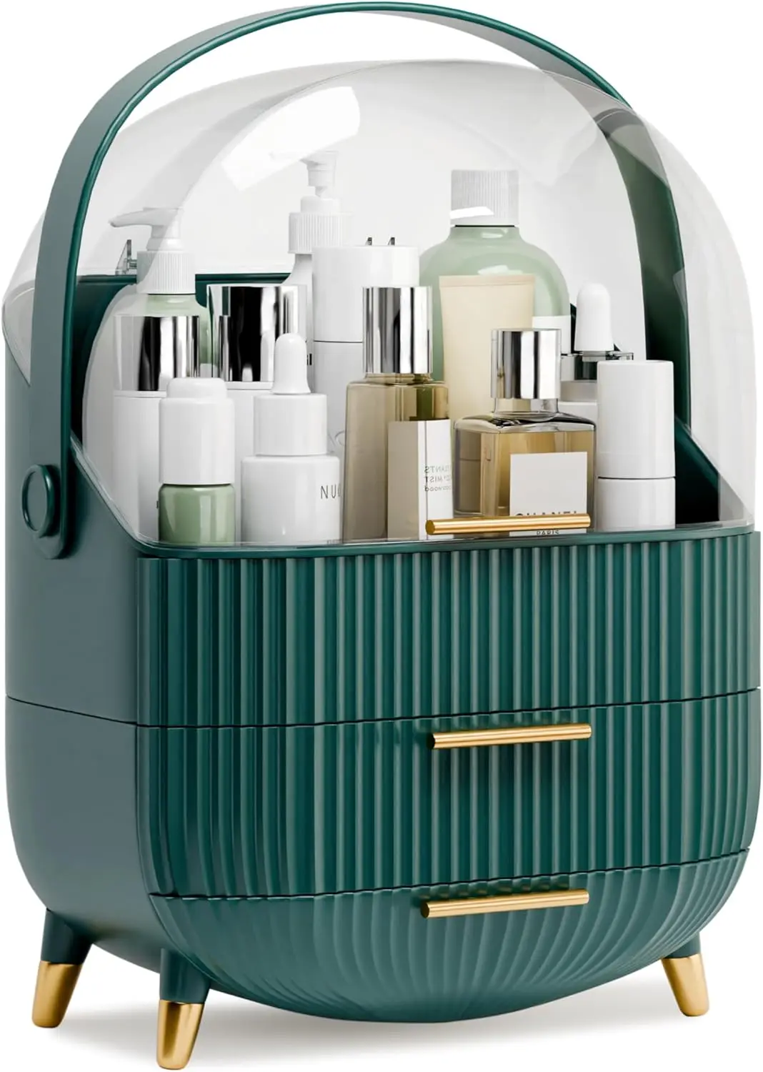 

Makeup Organizers and Storage Make up Organizer for Vanity Cosmetics Skincare With Lid and Drawers Display Cases for Cou