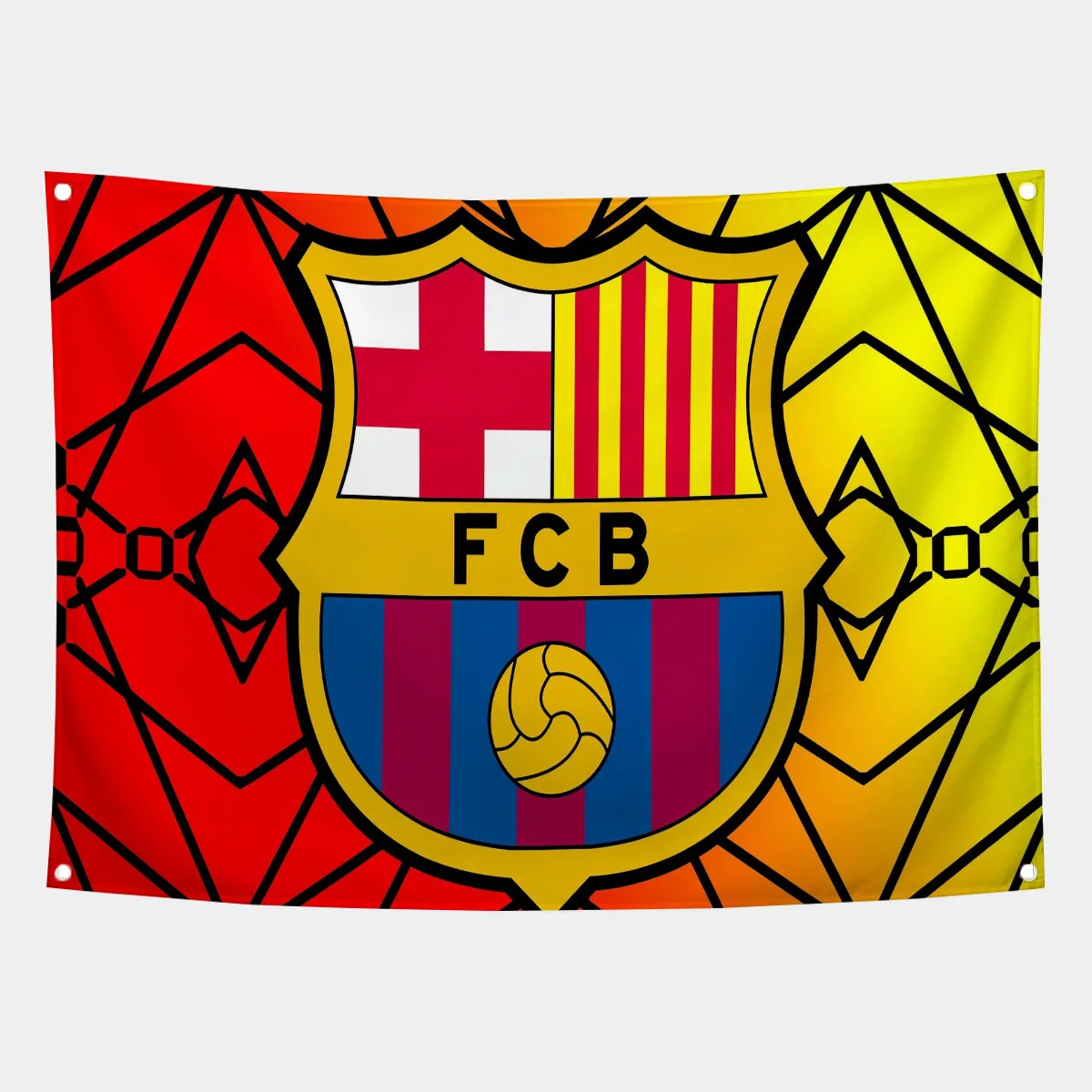 F-FC Barcelona Wandflagge, Outdoor-Dekoration, Raumzubehör, dekorative Flaggen für Räume, Heimdekoration, Artikel, Garage-Dekoration