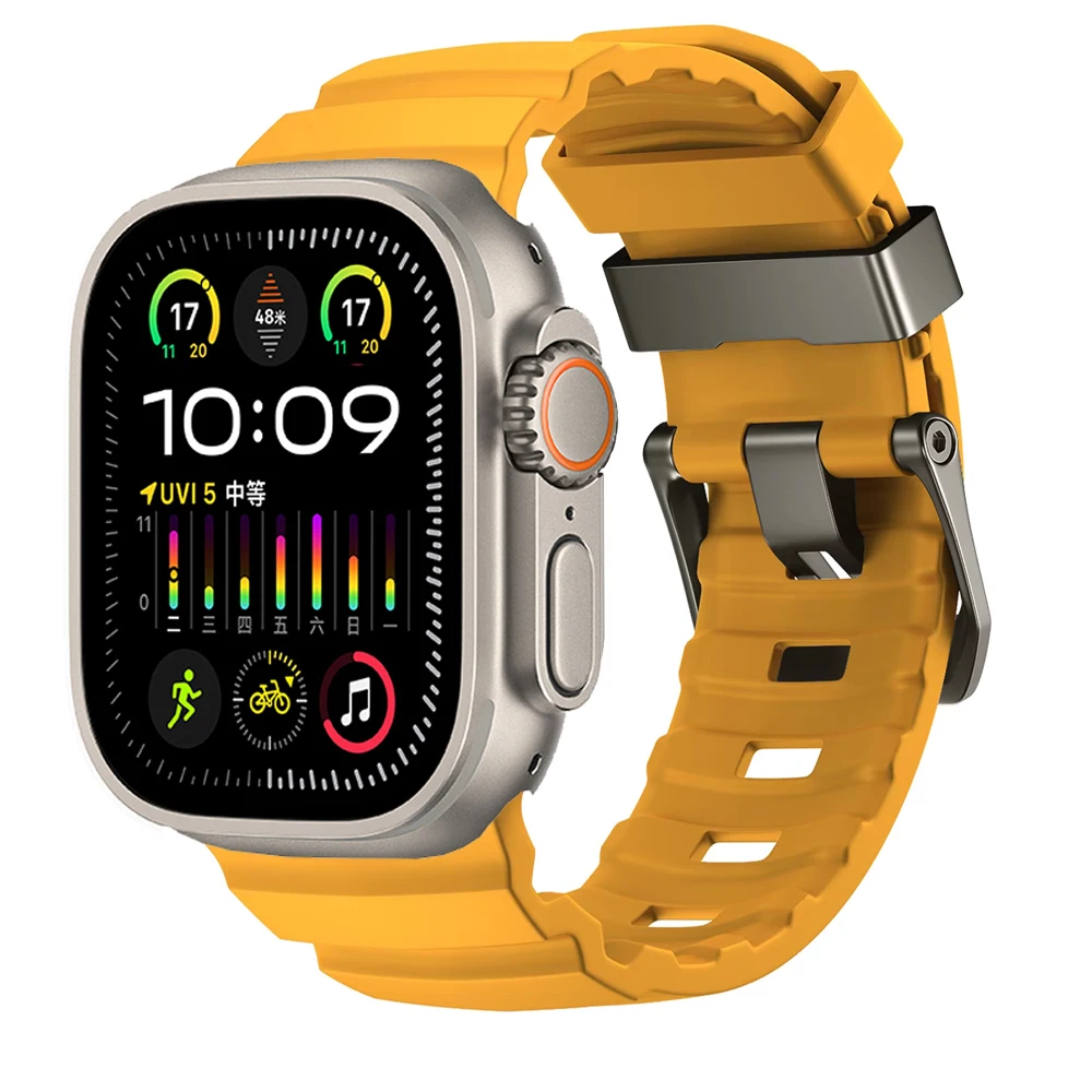 Silicone Strap For Apple Watch Ultra 2 49mm Band Series 10  46mm 9 8 7 45mm comfortable soft band iWatch 6 5 SE 44mm accessories