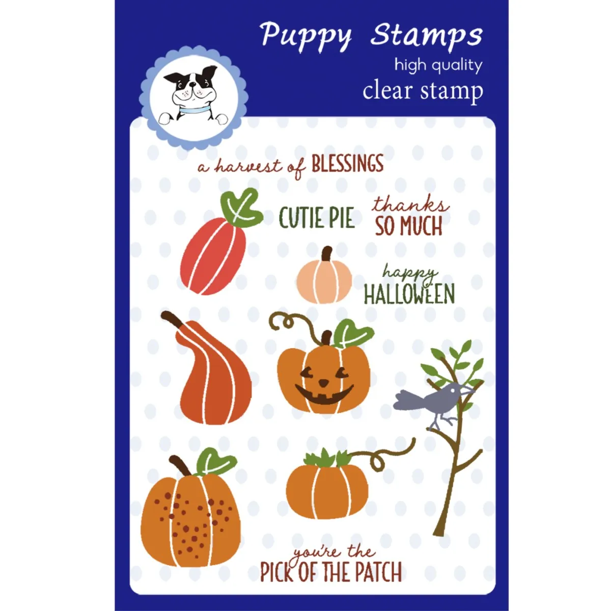 

PUPPY STAMP Halloween Pumpkin Clear Stamps Metal Cutting Dies for Decorating Scrapbook Paper Card Album Mould Embossing Craft