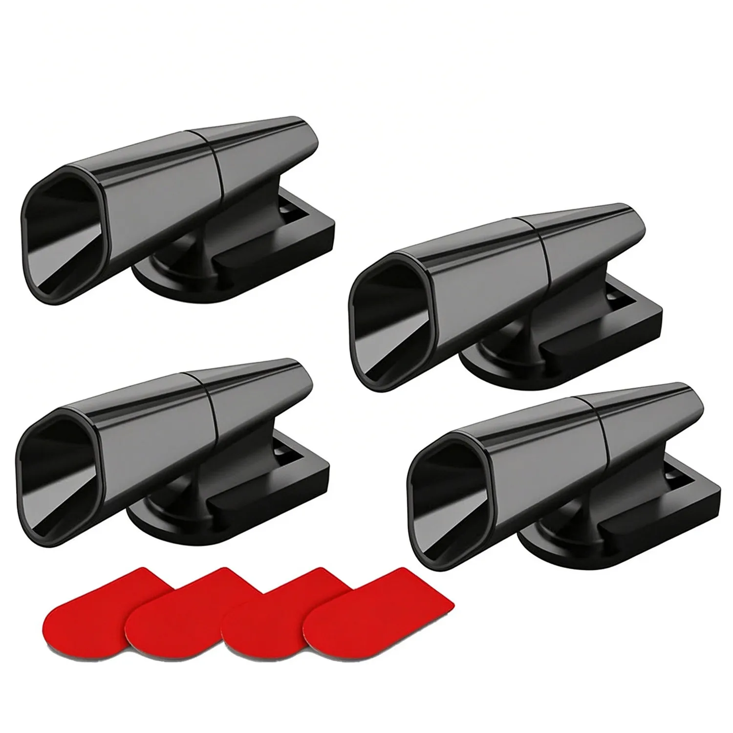 4 PCS Deer Whistles for Car Dual Ultrasonic Wind Whistles Activate Above 35 MPH Waterproof Adhesive Tapes Peel Stick Removable