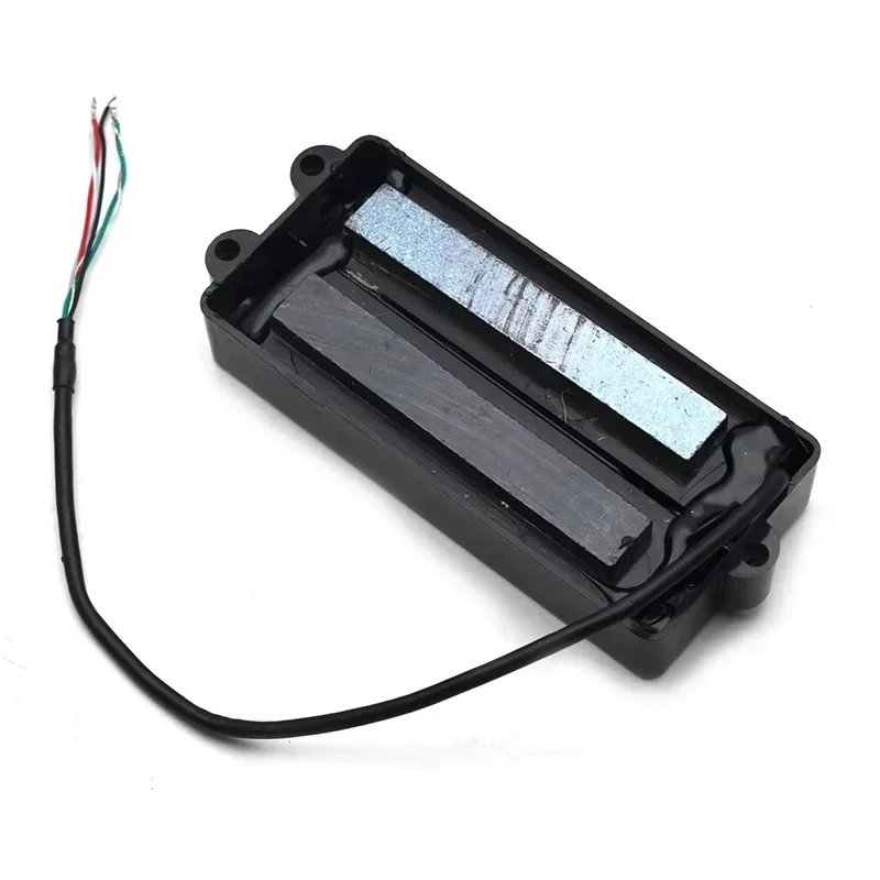 QX Music Store Five-String Open Electric Bass Pickup Black 105.5x49mm Bass Pickup Hole Distance 62mm Essential Bass Accessories