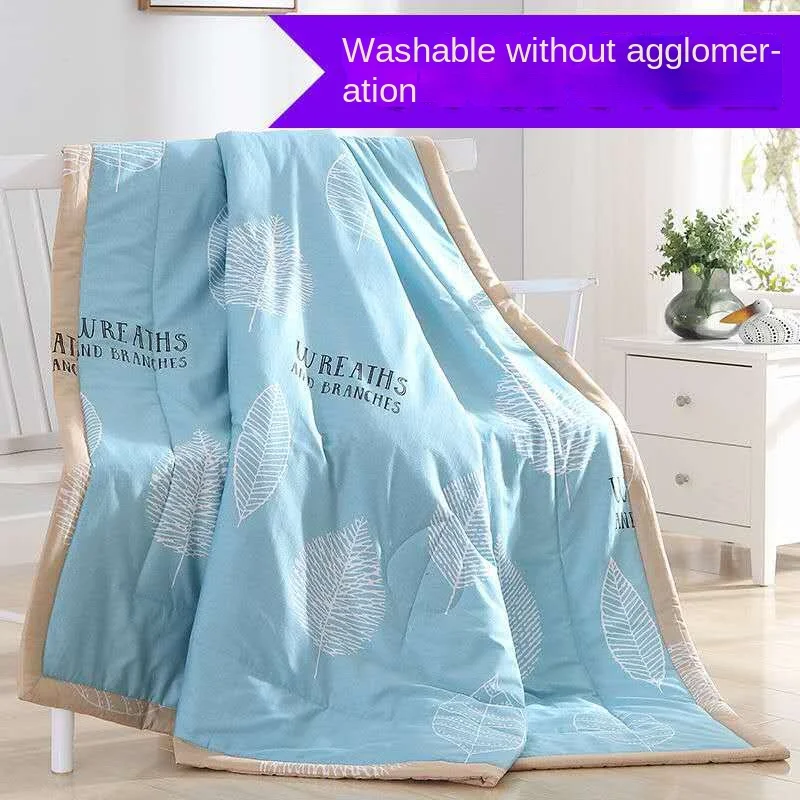 Summer Cotton Quilts Thin Air-conditioning Comforter Soft Breathable Office Nap Blanket Quilted Bed Covers and Bedspreads