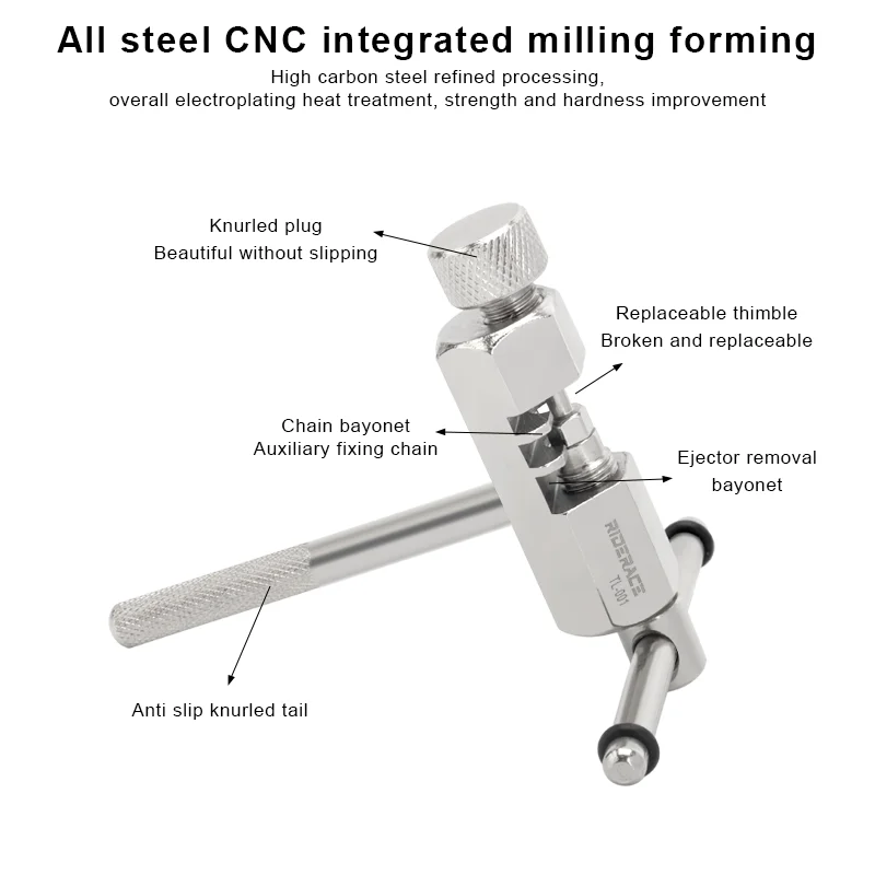 wa łamacz łańcucha rowerowego Uniwersalny przyrząd do usuwania łańcucha rowerowego do 7, 8, 9, 10, 11, narzędzia do naprawy ogniw łańcuchów