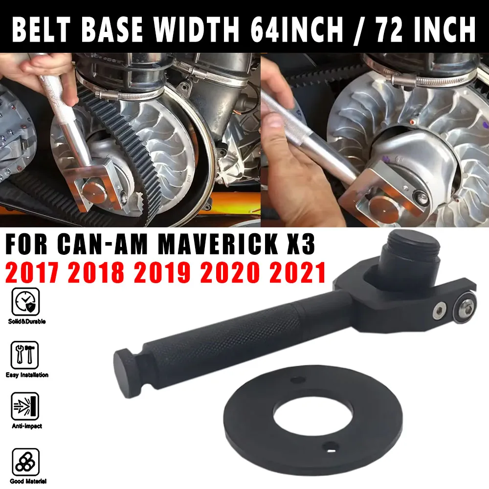 New Motorcycle 72inch Silver Black Aluminum Belt Replacement Tool Wheelbase For Can Am Maverick X3 Max R XDS XRC XMR Turbo